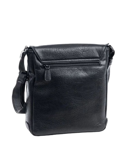Bolso Bandolera C/Solapa Matties Rustic 40102-20 Negro | Comprar Bo...