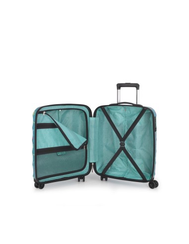 Set de maleta de cabina,  mediana y neceser Gabol ACQUA J...