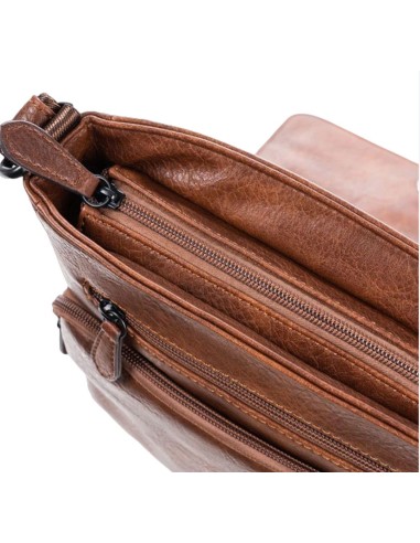 Bolso Bandolera C/Solapa Matties Rustic 40102-80 Marrón | Comprar B...