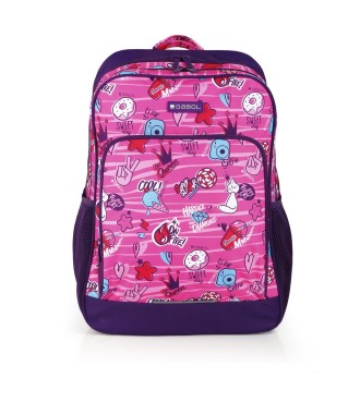 Mochila Escolar Adaptable Gabol Sticker | Comprar Mochila Escolar A...