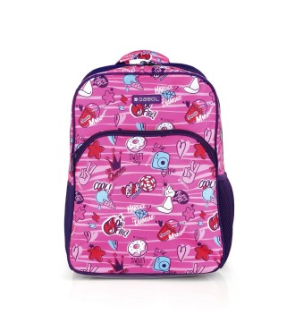Mochila Escolar Adaptable Gabol Sticker | Comprar Mochila Escolar A...