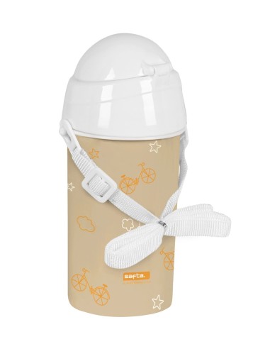 BOTELLA 500ml APERTURA AUTOM. CON PAJITA SAFTA PREESCOLAR "OSITO" |...