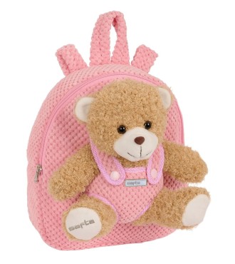 MOCHILA PREESCOLAR CON OSITO SAFTA ROSA | Comprar MOCHILA PREESCOLA...