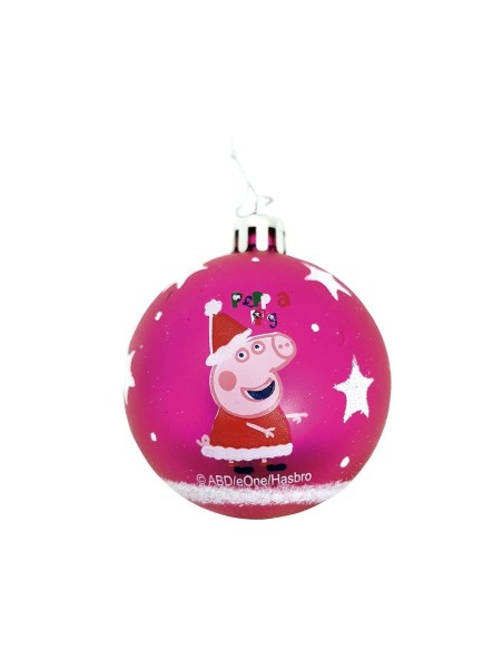 BOLAS NAVIDAD 8CM PACK 6 PEPPA PIG "COSY CORNER"