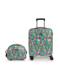 Set Maleta Cabina + Neceser Gabol Vida Juego de Maletas |...