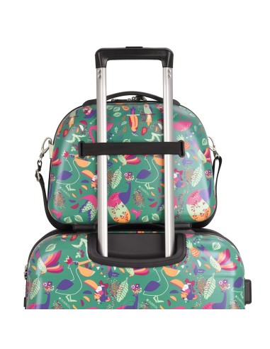 Set Maleta Cabina + Neceser Gabol Vida Juego de Maletas |...