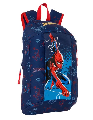 MINI MOCHILA CREMALLERA VERTICAL SPIDER-MAN "NEON" | Comprar MINI M...