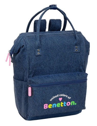 MOCHILA CON ASAS PARA PORTATIL 13" BENETTON "DENIM" | Comprar MOCHI...