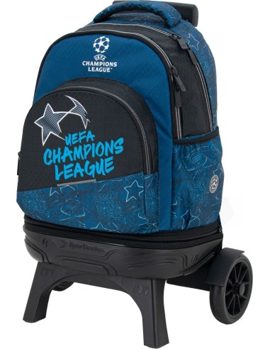 Mochila Carro Fijo Compact Desmontable Ruedas Grandes Champions Lea...