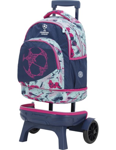 Mochila Carro Fijo Compact Desmontable Ruedas Grandes Champions Lea...