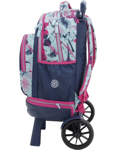 Mochila Carro Fijo Compact Desmontable Ruedas Grandes Champions Lea...