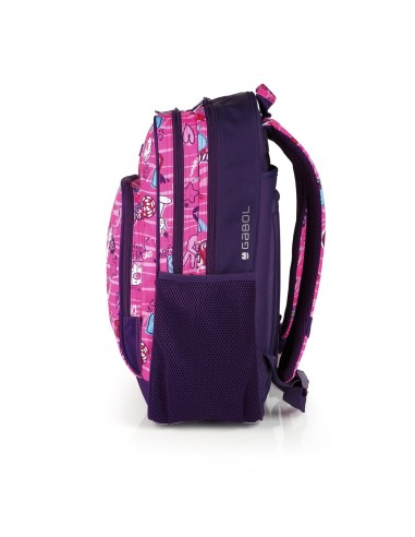 Mochila Escolar Adaptable Gabol Sticker | Comprar Mochila Escolar A...