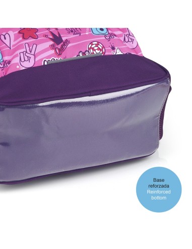 Mochila Escolar Adaptable Gabol Sticker | Comprar Mochila Escolar A...