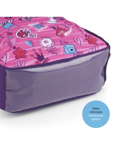 Mochila Escolar Adaptable Gabol Sticker | Comprar Mochila Escolar A...