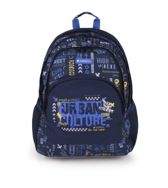Mochila Tres Compartimentos Escolar Gabol Skull | Comprar Mochila T...