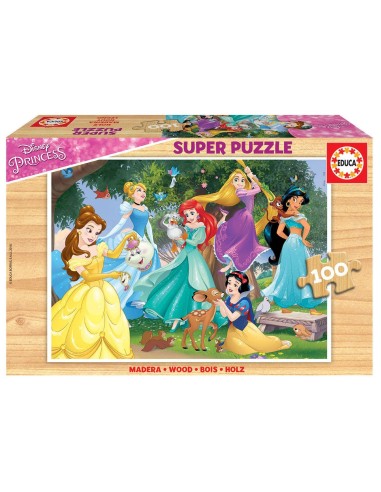 PUZZLE DE MADERA DE 100 PIEZAS PRINCESAS DISNEY "MAGICAL" | Comprar...