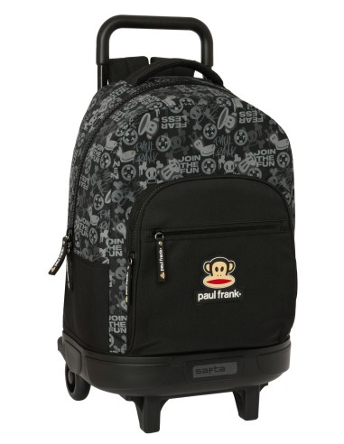 MOCHILA GDE. C/RUEDAS COMPACT EXTRAIBLE PAUL FRANK "JOIN THE FUN" |...