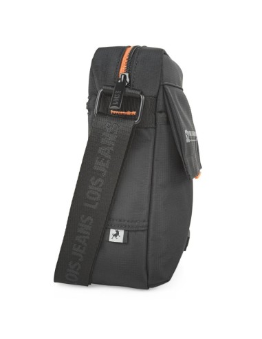 Bolso Cruzado Hombre Logan Lois Negro