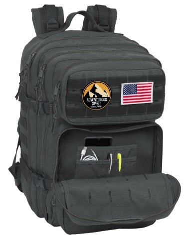 MOCHILA MILITAR PORTATIL 15,6'' SAFTA BASIC "GRIS" | Comprar MOCHIL...