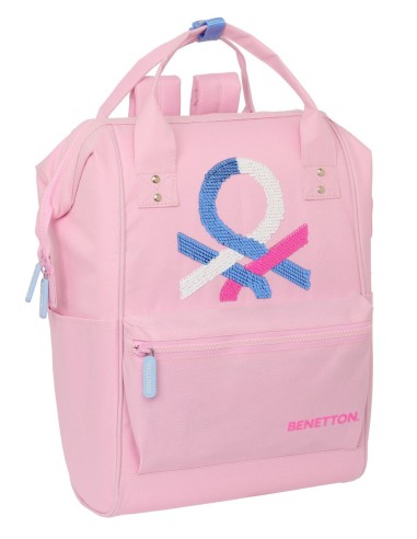 MOCHILA CON ASAS PARA PORTATIL 13" BENETTON "PINK" | Comprar MOCHIL...