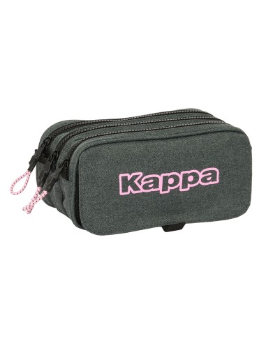 PORTATODO TRIPLE BIG KAPPA "SILVER PINK" | Comprar PORTATODO TRIPLE...