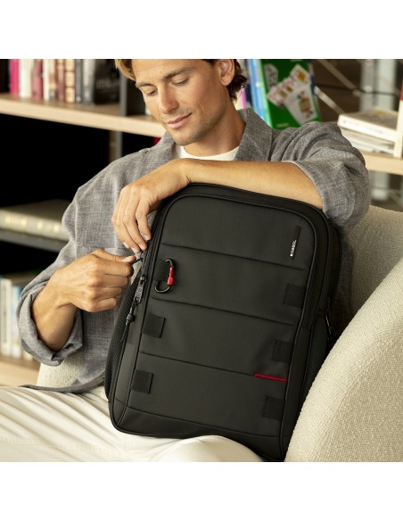 Mochila 3 Compart. Portaordenador  15,6" Gabol Disk Negro...
