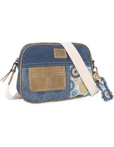 Bolso Bandolera Cuadrada Mujer Lois Carolina Azul