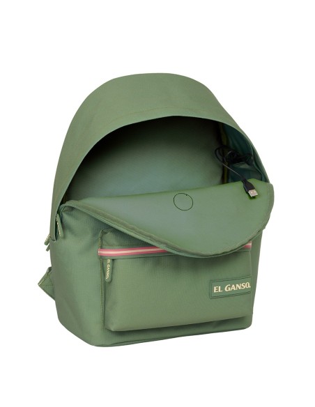 MOCHILA DOBLE PARA PORTATIL 15,6"+USB EL GANSO BASICS "VERDE" MOCHILA DOBLE PARA PORTATIL 15,6"+USB EL GANSO BASICS "VERDE"