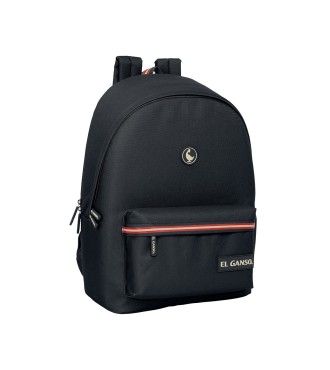 MOCHILA DOBLE PARA PORTATIL 15,6"+USB EL GANSO BASICS "NEGRO"