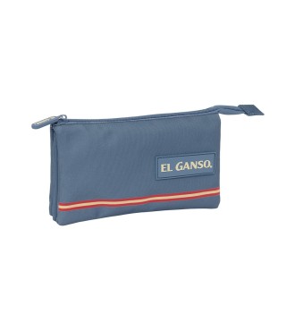 PORTATODO TRIPLE EL GANSO BASICS "AZUL"