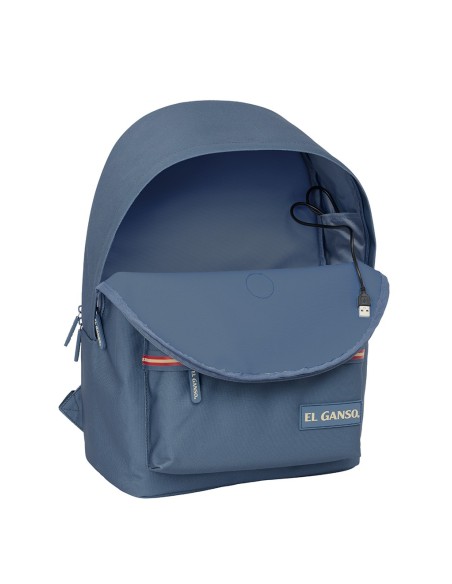 MOCHILA DOBLE PARA PORTATIL 15,6"+USB EL GANSO BASICS "AZUL" MOCHILA DOBLE PARA PORTATIL 15,6"+USB EL GANSO BASICS "AZUL"