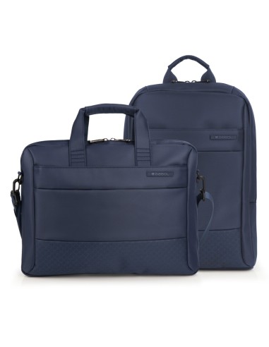 Pack Maletín + Mochila Portatil 15,6" Gabol Tide Azul Moc...