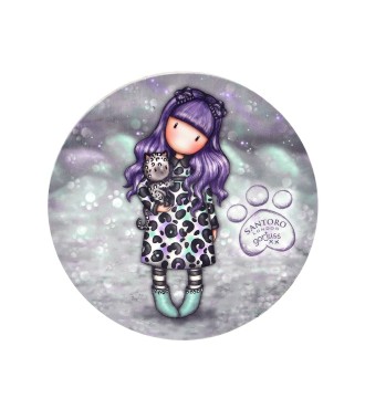 SET DE TAZA Y POSAVASOS GORJUSS "SMITTEN KITTEN"