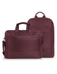 Pack Maletín + Mochila Portatil 15,6" Gabol Tide Burdeos ...