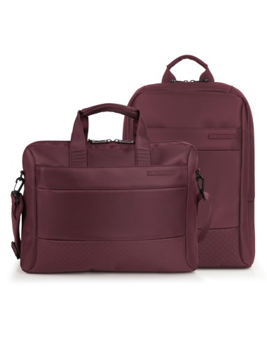 Pack Maletín + Mochila Portatil 15,6" Gabol Tide Burdeos ...