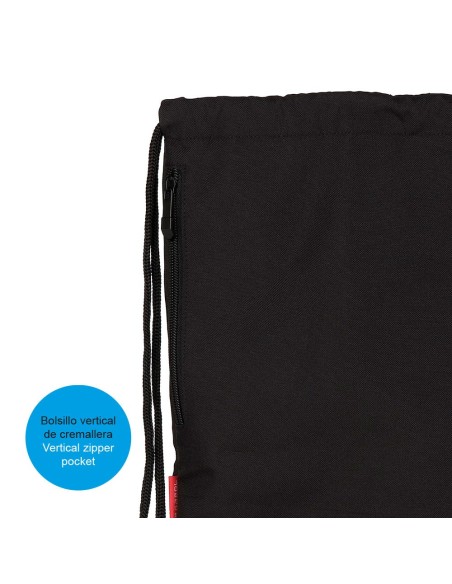 Saco GymSack Gabol Basic Negro Mochilas Saco Gym | Fraber