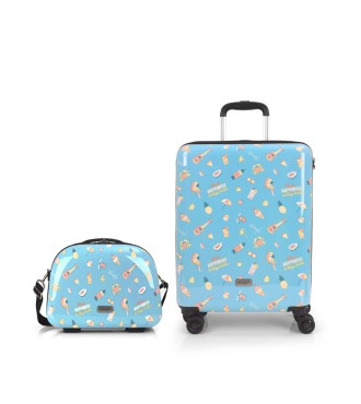 Set Trolley Cabina ABS + Neceser Gabol Mrwonderful Happy | Comprar ...