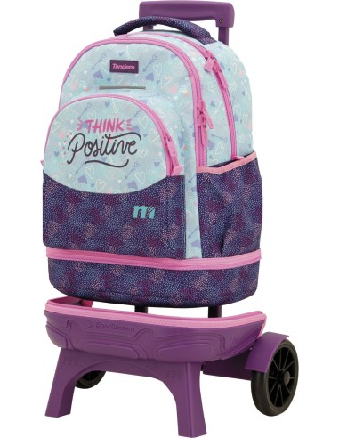 Mochila Carro Fijo Compact Desmontable Ruedas Grandes Tandem Positi...