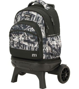 Mochila Carro Fijo Compact Desmontable Ruedas Grandes Tandem BlackW...