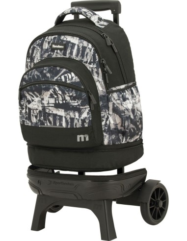 Mochila Carro Fijo Compact Desmontable Ruedas Grandes Tandem BlackW...