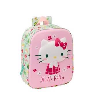 MOCHILA GUARDERIA 3D BOLSILLO RED HELLO KITTY