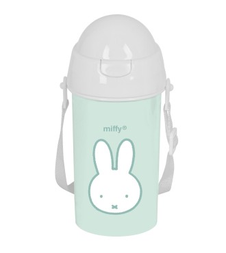 BOTELLA 500ml APERTURA AUTOM. CON PAJITA MIFFY "MENTA" | Comprar BO...
