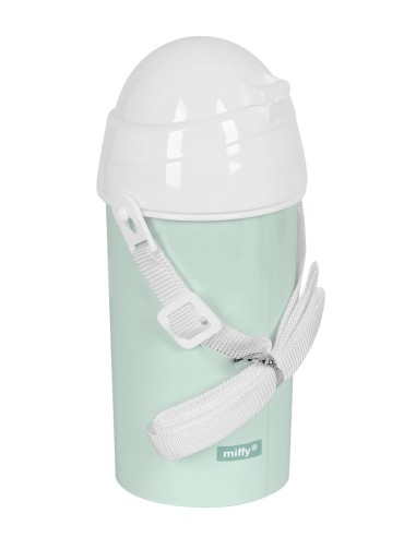 BOTELLA 500ml APERTURA AUTOM. CON PAJITA MIFFY "MENTA" | Comprar BO...