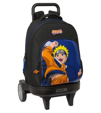 MOCHILA GDE. C/RUEDAS COMPACT EVOL. EXT. NARUTO "NINJA" | Comprar M...