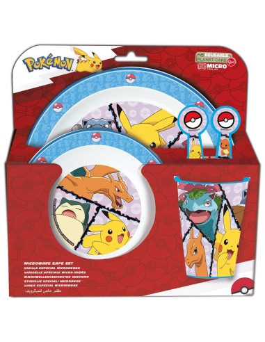 SET MICRO KIDS 5 PIEZAS EN ESTUCHE POKÉMON