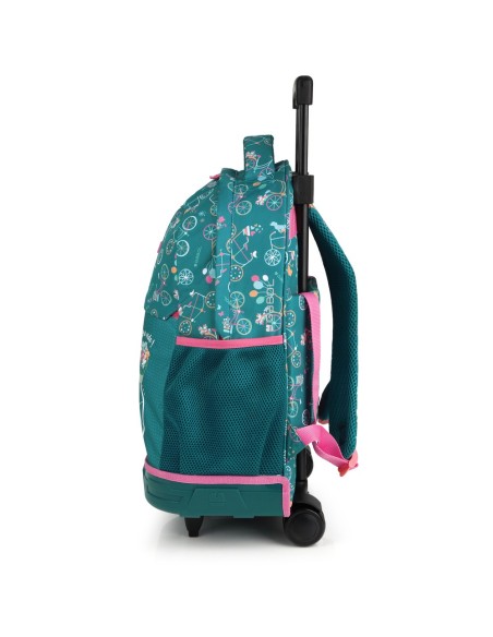 Mochila 2 Ruedas Carro Fijo Gabol Fiori Mochilas con rued...