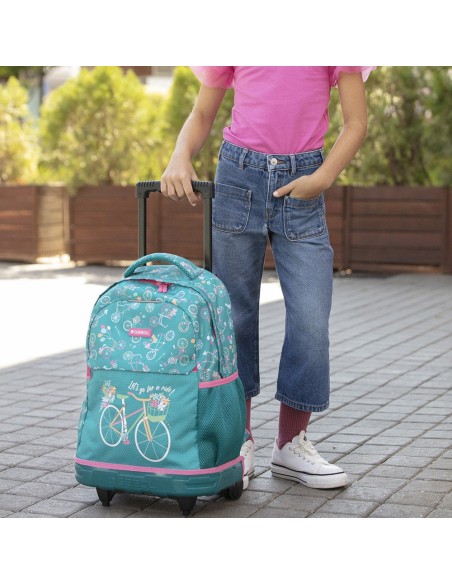 Mochila 2 Ruedas Carro Fijo Gabol Fiori Mochilas con rued...