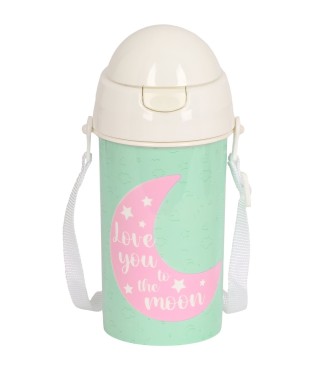 BOTELLA 500ml APERTURA AUTOM. CON PAJITA BLACKFIT8 "MOON" | Comprar...