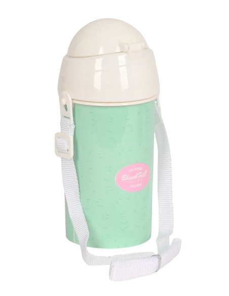 BOTELLA 500ml APERTURA AUTOM. CON PAJITA BLACKFIT8 "MOON" | Comprar...