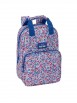 MOCHILA INFANTIL NAIT NAIT "FLORES COIMBRA AZUL"